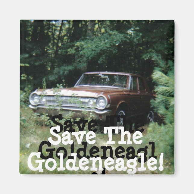 Ich half, den Goldene Adler des alten Orchard Beac Magnet (Vorne)