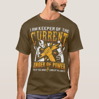 Ich halte das gegenwärtige Geschenk des Elektroers T-Shirt