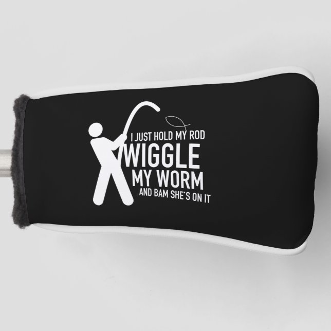 Ich halte einfach meine Rute an und bumme sie an Golf Headcover (Vorderseite)