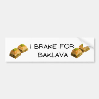Ich halte für Baklava fest Autoaufkleber