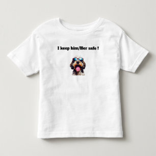 Ich halte ihn sicher Hunde Design Kleinkind T-shirt