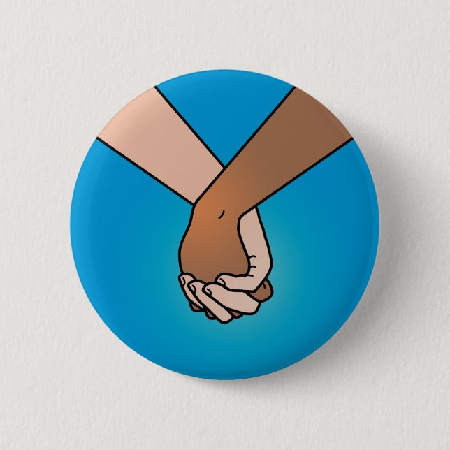 Ich halte Ihre Hand (v.2) durch Kate Leth Button (Vorderseite)