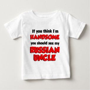 Ich halte mich für einen schönen russischen Onkel Baby T-shirt