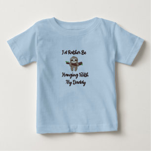 Ich hänge lieber mit meinem Papa-Video ab Babyfaul Baby T-shirt