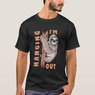 Ich hänge lustig Memes süßes Faultier T-Shirt
