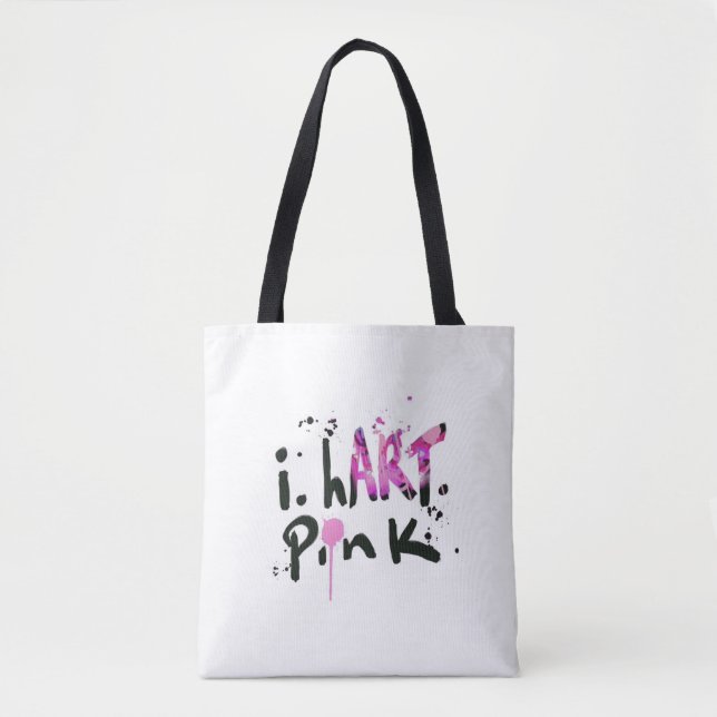 ICH HART PINK Tasche (Vorderseite)