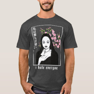 Ich hasse alle ästhetischen Nun Soft Grunge Goth T-Shirt