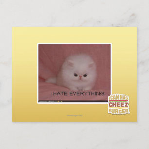 Ich hasse alles postkarte