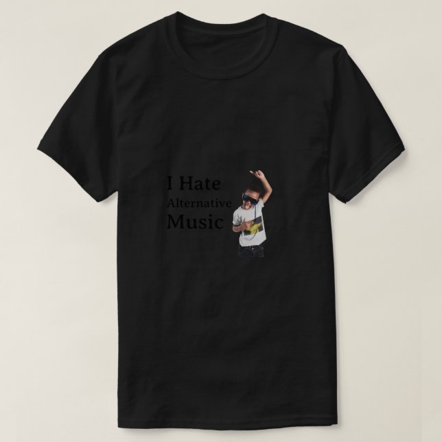 Ich hasse Alternative Music Relaxe Fit T - Shirt (Design vorne)