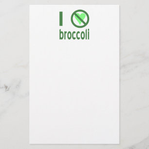 Ich hasse Brokkoli Grüner Text Briefpapier