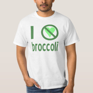 Ich hasse Brokkoli Grüner Text T-Shirt