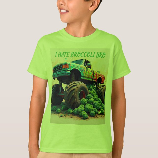 Ich hasse Brokkoli Mann T-Shirt (Vorderseite)