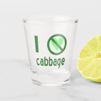 Ich hasse Cabbage Schnapsglas