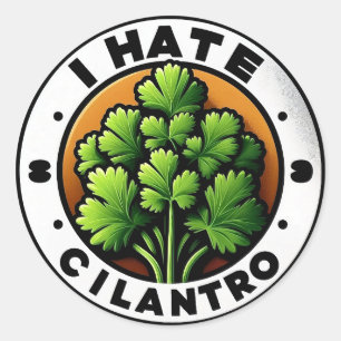 Ich hasse Cilantro 3" Sticker