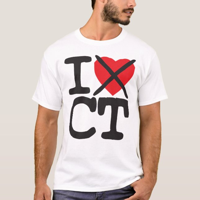Ich hasse CT - Connecticut T-Shirt (Vorderseite)