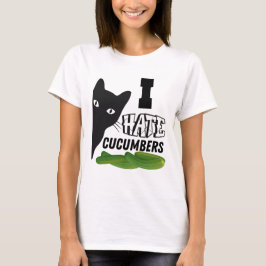 ICH HASSE CUCUMBERS CAT T-Shirt