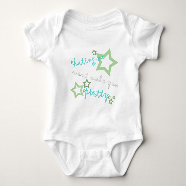Ich hasse dich nicht hübsch baby strampler (Vorderseite)