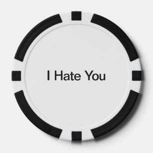 Ich hasse dich pokerchips