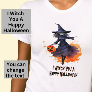 Ich hasse dir ein glückliches Halloween auf Weiß T-Shirt
