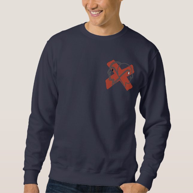 ICH HASSE DOPPELGESICHT SWEATSHIRT (Vorderseite)