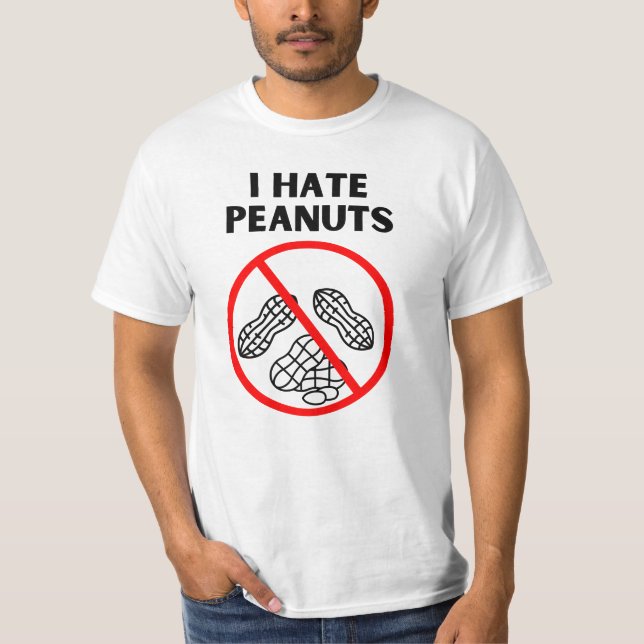 Ich hasse Erdnüsse T-Shirt (Vorderseite)