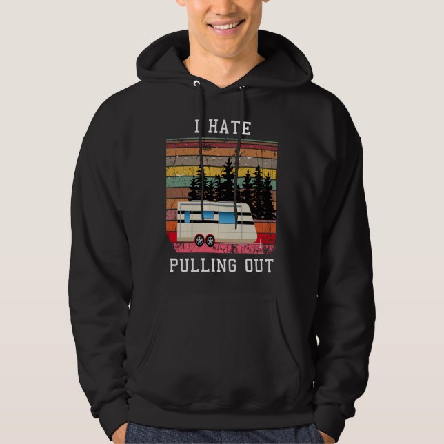 Ich hasse es, das sonnige Camping auszureißen Hoodie (Vorderseite)
