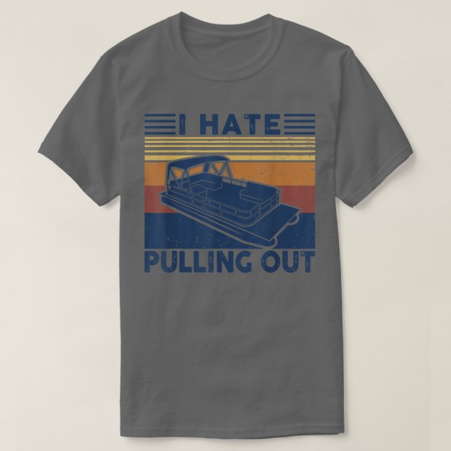 Ich hasse es, Retro-Bootsführer für T-Shirt (Design vorne)