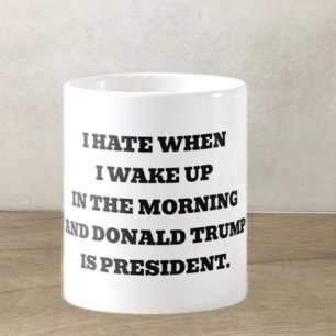 Ich hasse es, wenn ich aufwache kaffeetasse