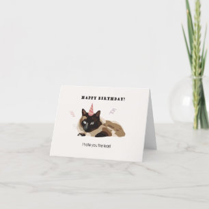 Ich hasse euch die lustigste Geburtstagskarte Dankeskarte