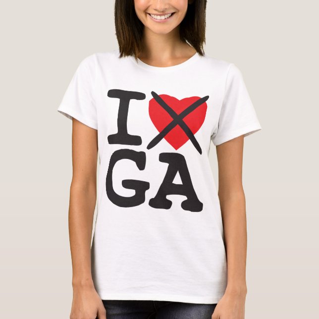 Ich hasse GA - Georgia T-Shirt (Vorderseite)
