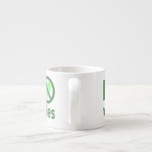 Ich hasse Gemüse, keine Liebe Espressotasse