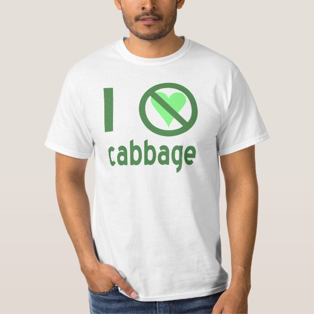 Ich hasse Grünkohl Text T-Shirt (Vorderseite)