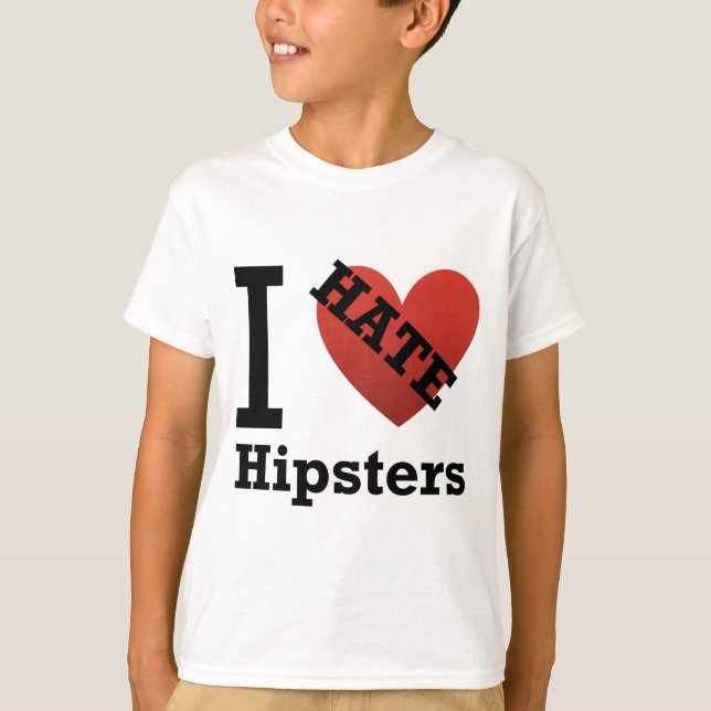 Ich hasse Hipster T-Shirt (Vorderseite)