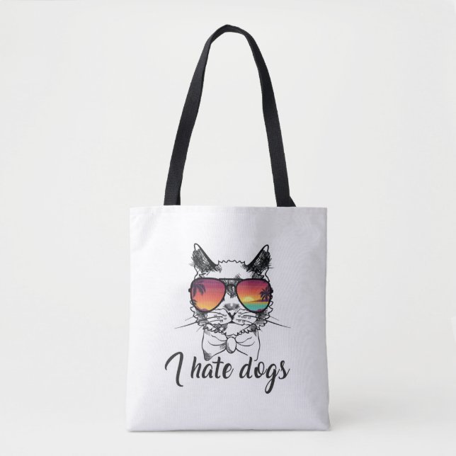 Ich hasse Hunde Funny Geschenke für Katzen Freund (Vorderseite)
