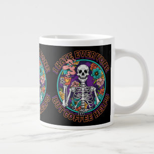 Ich hasse jeden Kaffee hilft Geschenke für Kaffeel Jumbo-Tasse