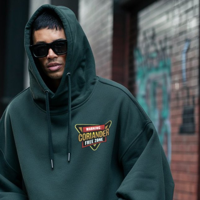Ich hasse Koriander / cilantro Freizone Hoodie (hoodie hate coriander funny gift)