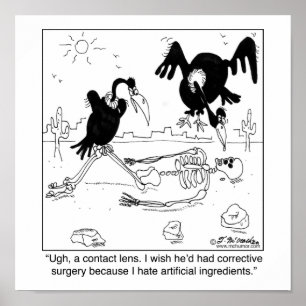 Ich hasse künstliche Bestandteile Poster