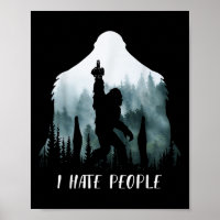 Ich hasse Leute Bigfoot Lustiger Bigfoot Camping G