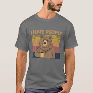 Ich hasse Leute trinken Funny I Hasse People Bea T-Shirt