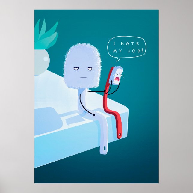 Ich hasse mein Jobposter Poster (Vorne)