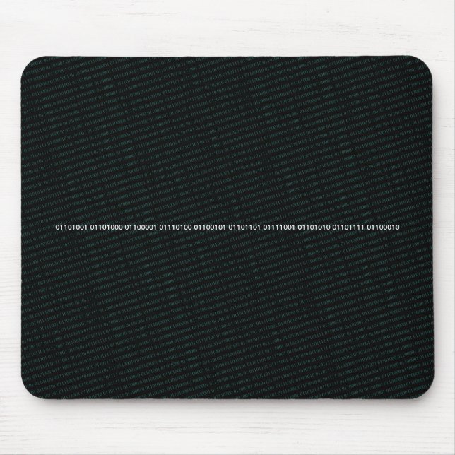 Ich hasse meinen Job (binär) Mousepad (Vorne)