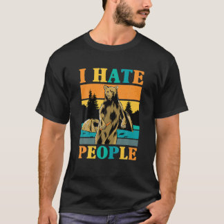 Ich hasse Menschen, die ich lustig Vintages Campin T-Shirt