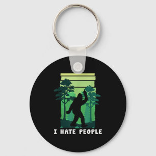 Ich hasse Menschen - Funny Bigfoot Middle Finger S Schlüsselanhänger