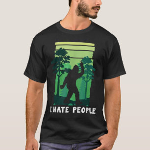 Ich hasse Menschen - Funny Bigfoot Middle Finger S T-Shirt