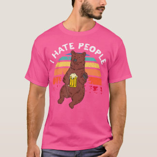 Ich hasse Menschen - Funny Camping Trekking Outdoo T-Shirt