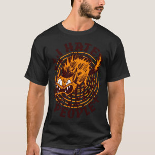 ich hasse Menschen Katze T-Shirt