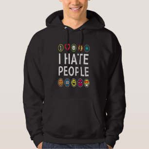 Ich hasse Menschen Misanthrope Grumpy anti-soziale Hoodie