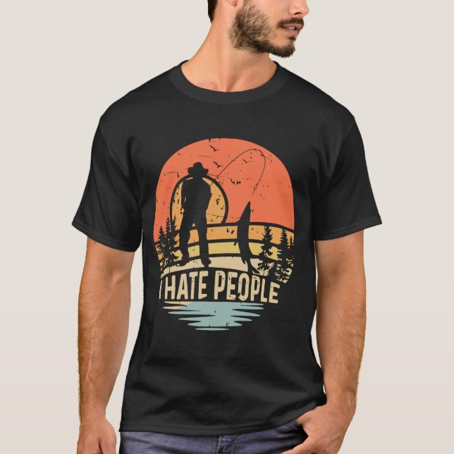 Ich hasse Menschen mit deutschem Text Ich hasse Me T-Shirt (Vorderseite)