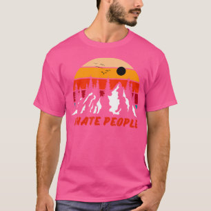 Ich hasse Menschen - Natur-Camping T-Shirt