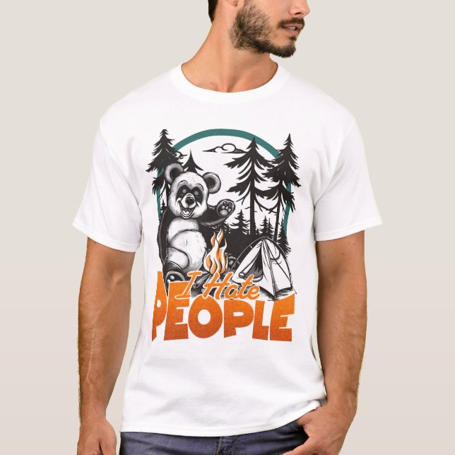 Ich hasse Menschen T-Shirt (Vorderseite)